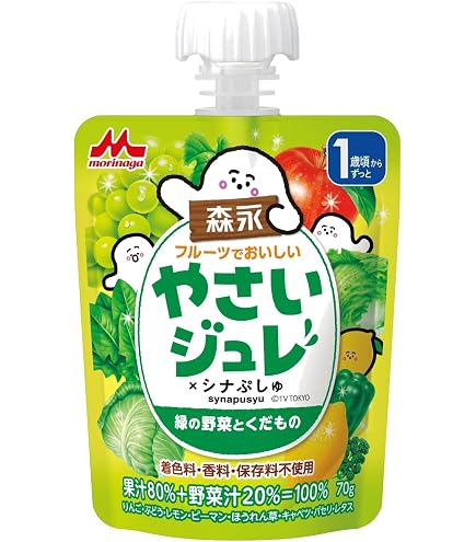 Amazon.co.jp: 森永乳業 フルーツでおいしいやさいジュレ 70g×6個×2箱